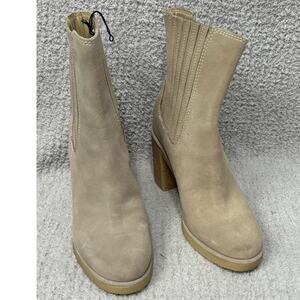 Dolce Vita Taupe Suede Waterproof Booties Size 6.5 #65669